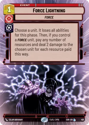 Force Lightning card image.