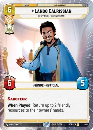 Lando Calrissian card image.