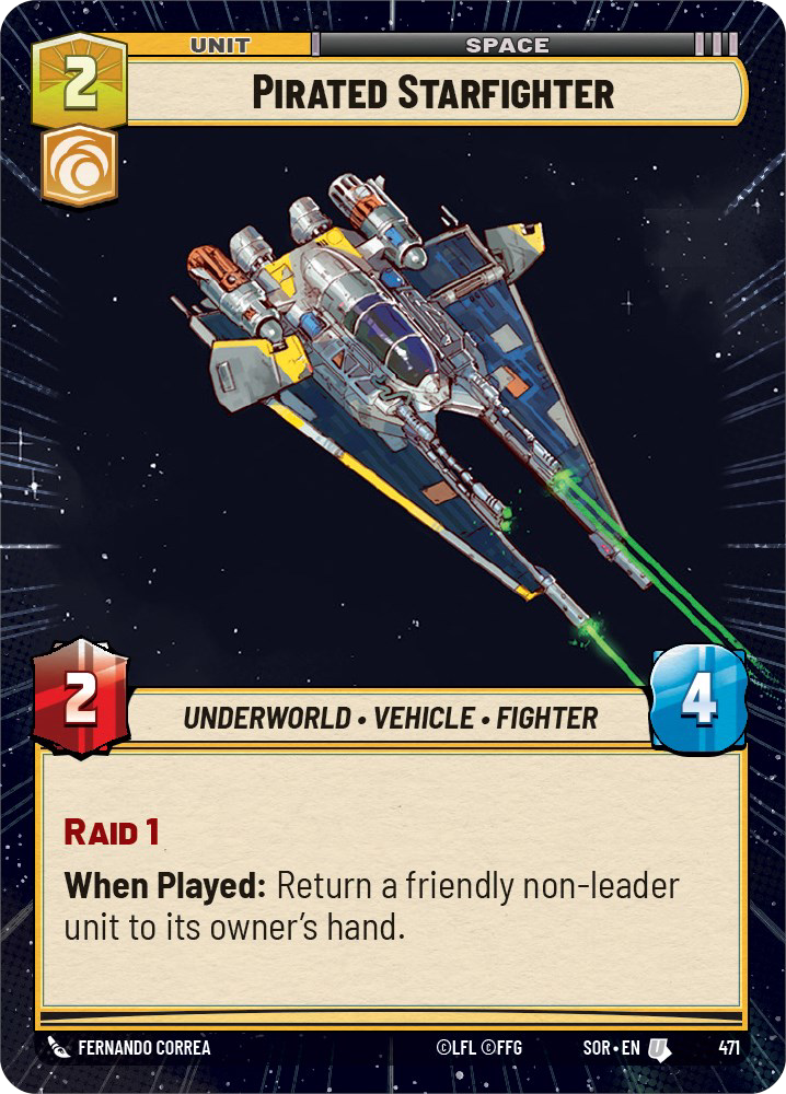 Pirated Starfighter card image.