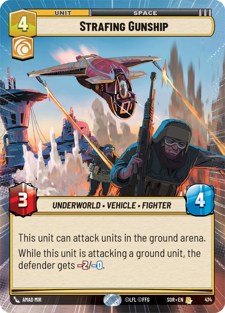 Strafing Gunship card image.