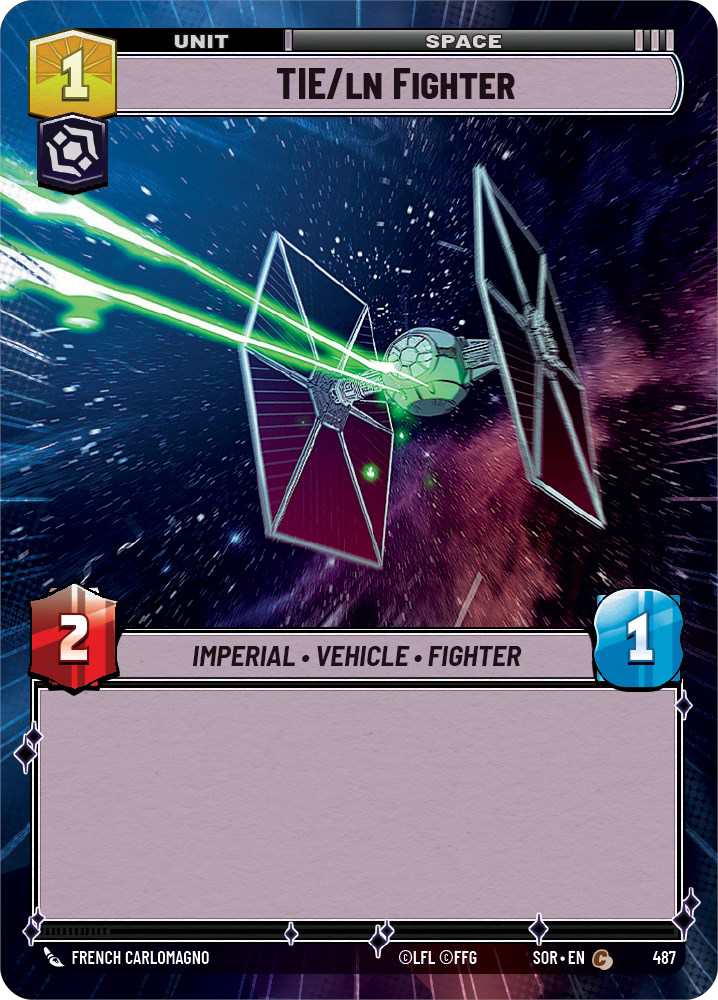 TIE/ln Fighter card image.