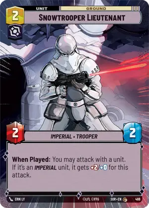 Snowtrooper Lieutenant card image.