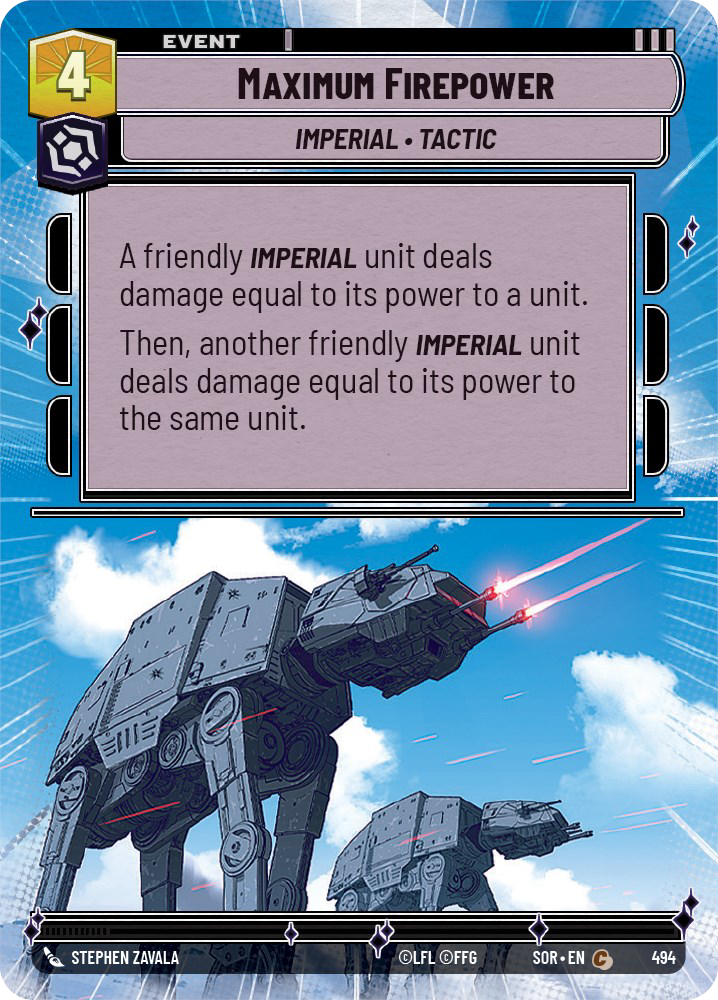 Maximum Firepower card image.