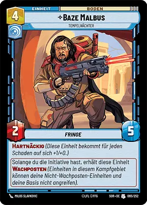 Baze Malbus card image.