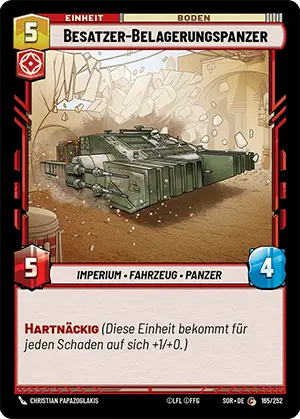 Besatzer-Belagerungspanzer card image.