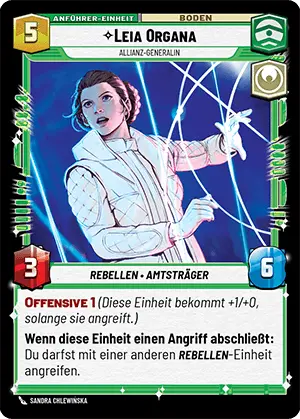 Leia Organa card image.