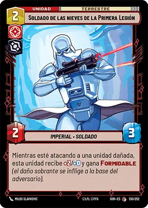 Soldado de las nieves de la Primera Legión card image.