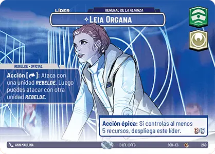 Leia Organa card image.