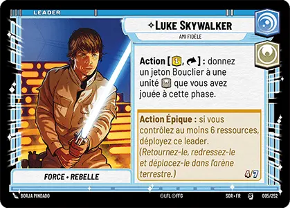 Luke Skywalker card image.