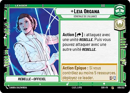 Leia Organa card image.