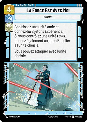 La Force Est Avec Moi card image.