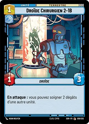 Droïde Chirurgien 2-1B card image.