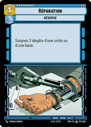 Réparation card image.