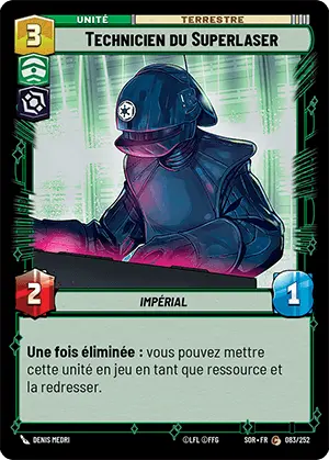 Technicien du Superlaser card image.