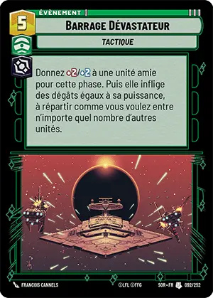 Barrage Dévastateur card image.