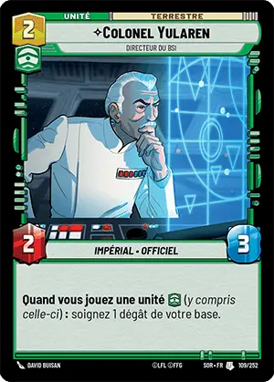 Colonel Yularen card image.