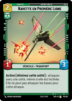 Navette en Première Ligne card image.