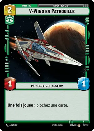 V-Wing en Patrouille card image.