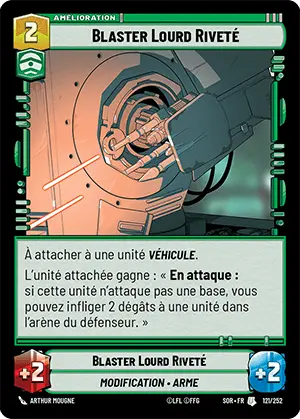 Blaster Lourd Riveté card image.