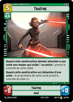 Traître card image.