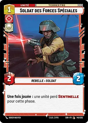 Soldat des Forces Spéciales card image.