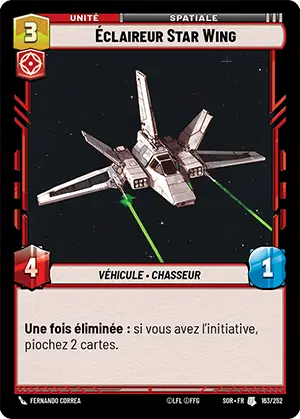 Éclaireur Star Wing card image.