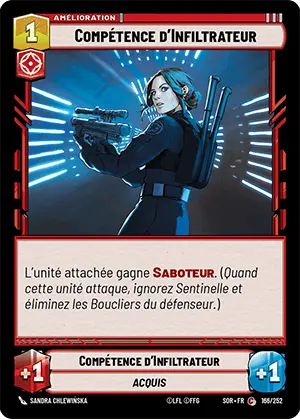 Compétence d’Infiltrateur card image.