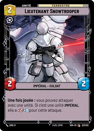 Lieutenant Snowtrooper card image.