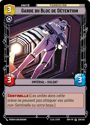 Garde du Bloc de Détention card image.