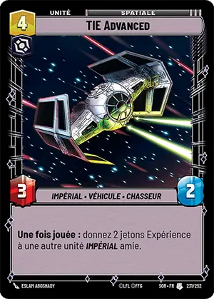 TIE Advanced card image.