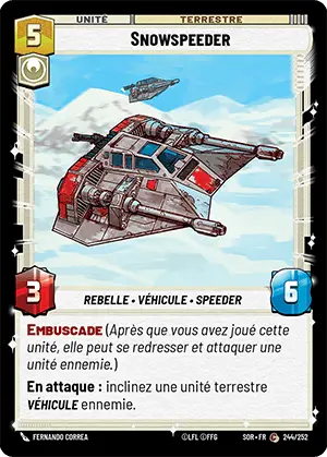 Snowspeeder card image.