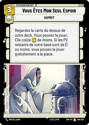 Vous Êtes Mon Seul Espoir card image.