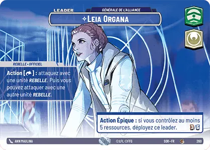 Leia Organa card image.