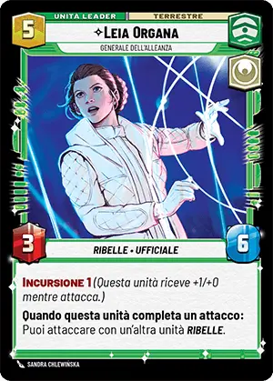 Leia Organa card image.