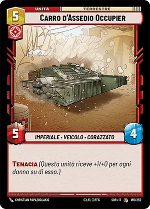 Carro d'Assedio Occupier card image.