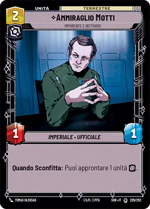 Ammiraglio Motti card image.