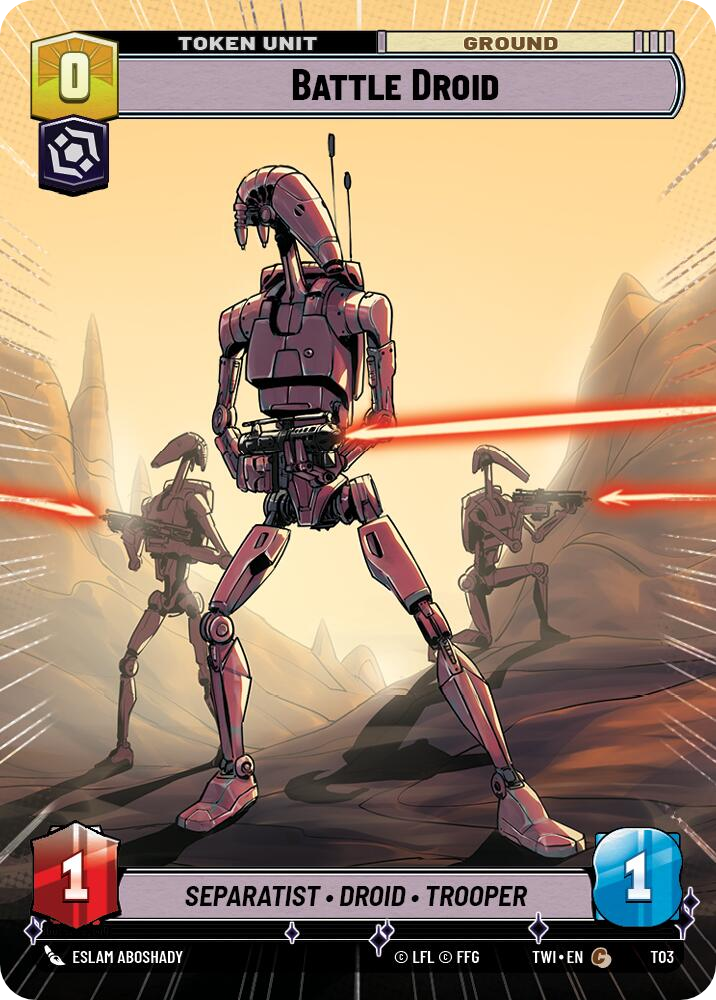 Battle Droid card image.