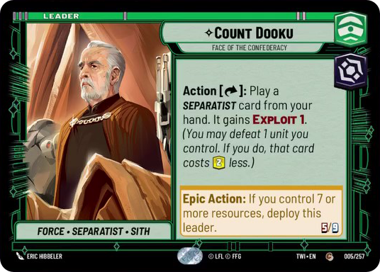 Count Dooku card image.