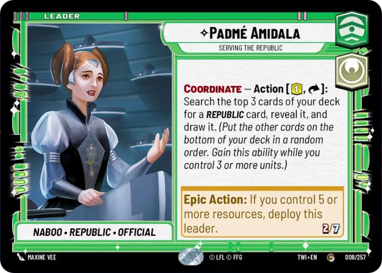 Padmé Amidala card image.