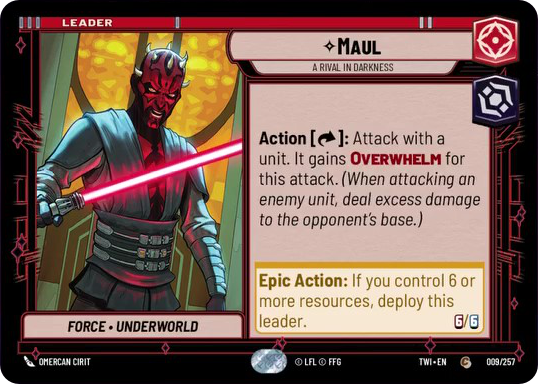 Maul card image.