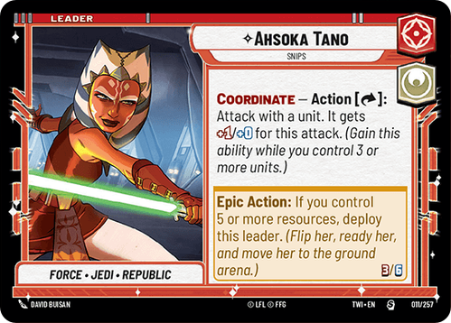 Ahsoka Tano card image.