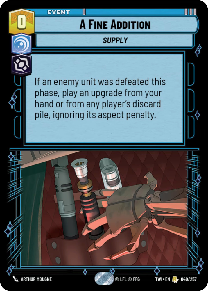 A Fine Addition card image.