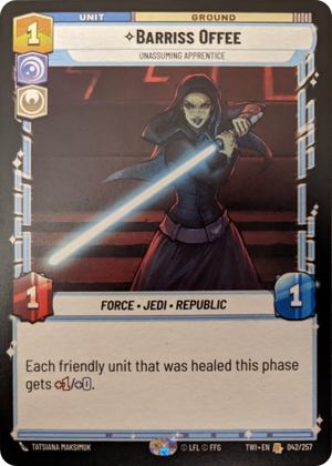 Barriss Offee card image.