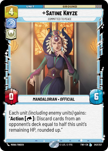 Satine Kryze card image.