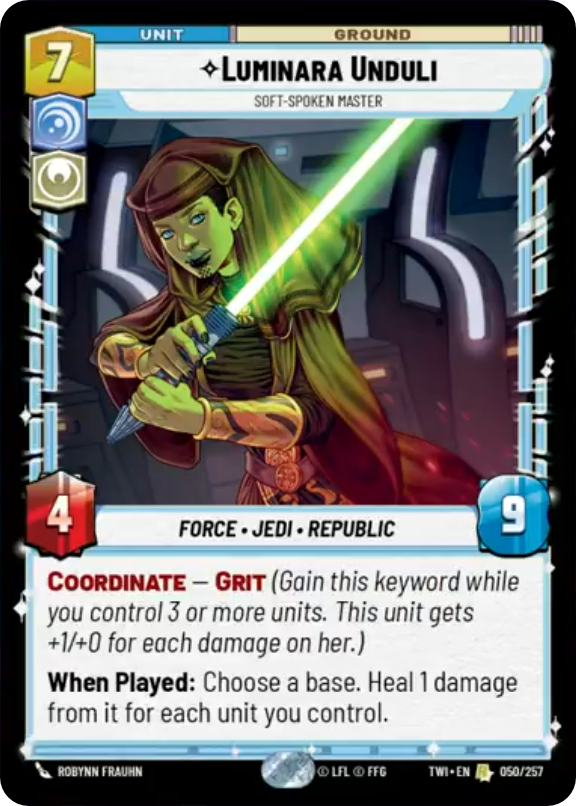 Luminara Unduli card image.