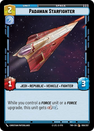 Padawan Starfighter card image.