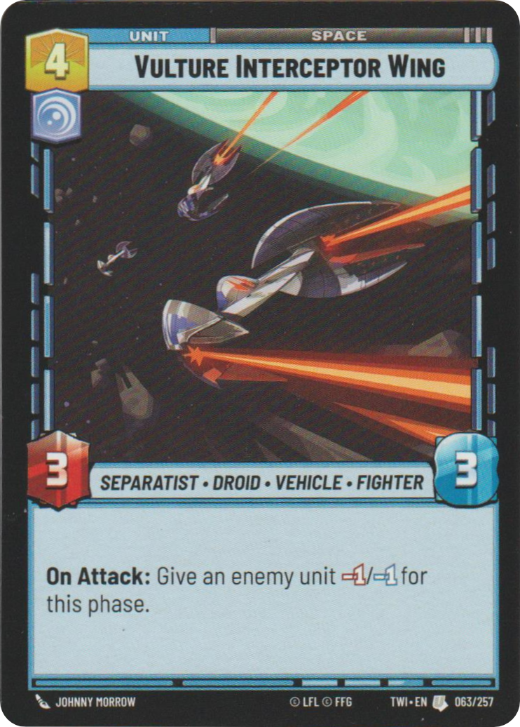 Vulture Interceptor Wing card image.