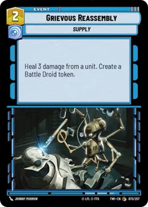 Grievous Reassembly card image.