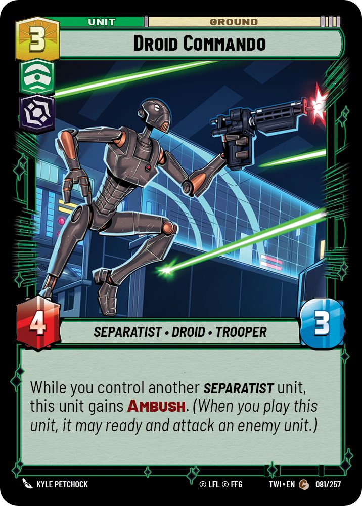 Droid Commando card image.