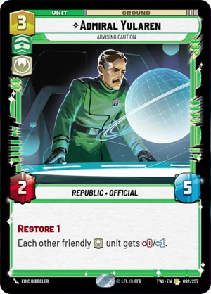 Admiral Yularen card image.